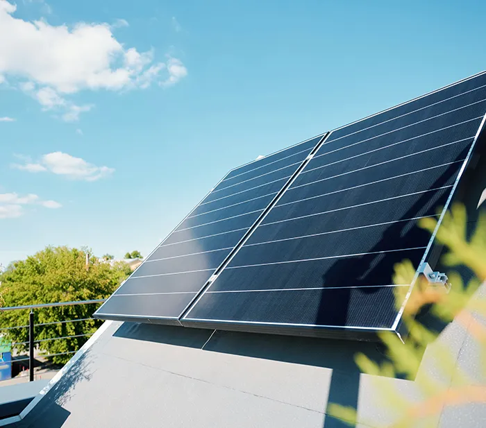 Photovoltaik-Anlage auf einem Hausdach